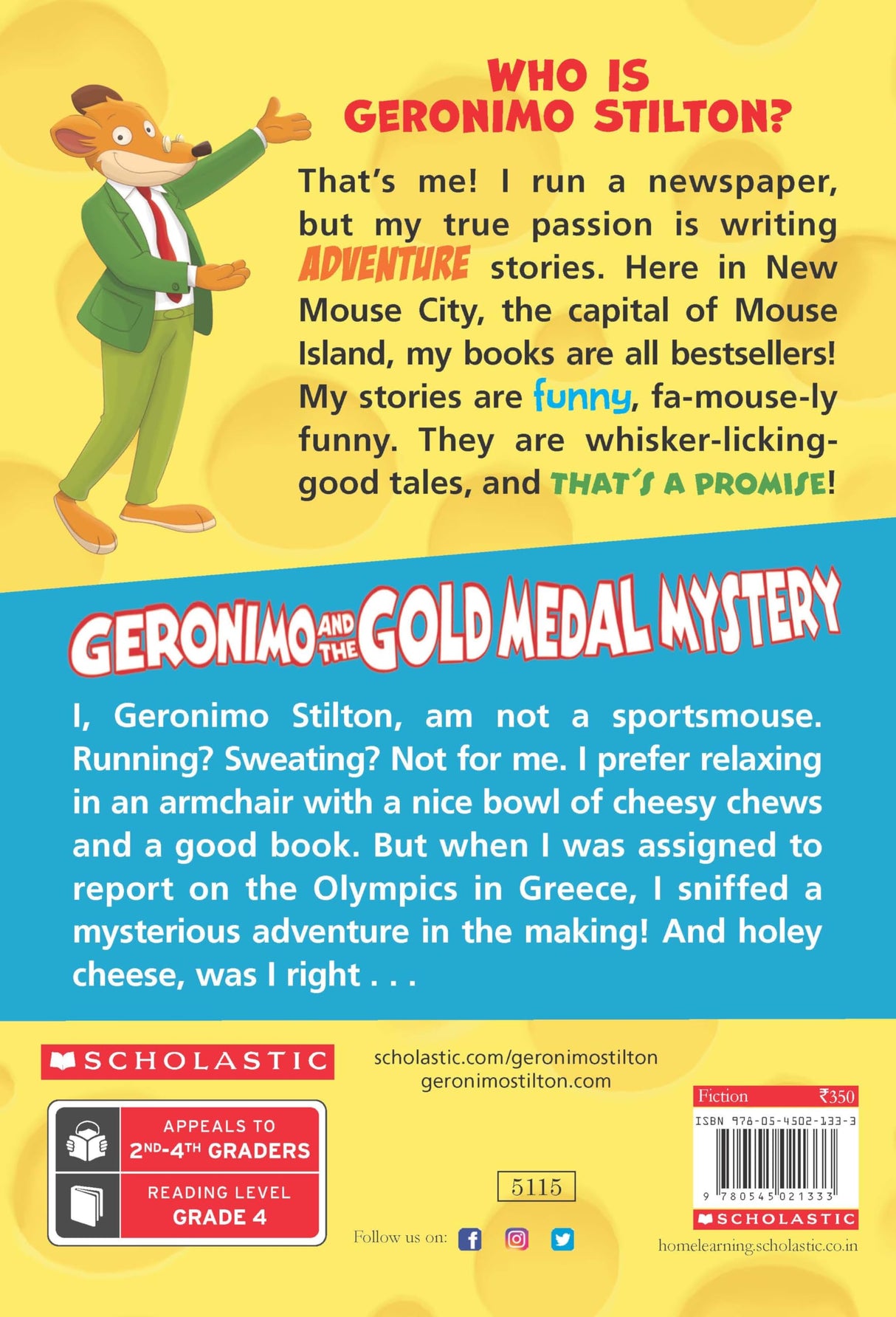GERONIMO STILTON # 33 GERONIMO AND THE GOLD MEDAL MYSTERY - Retail Maharaj