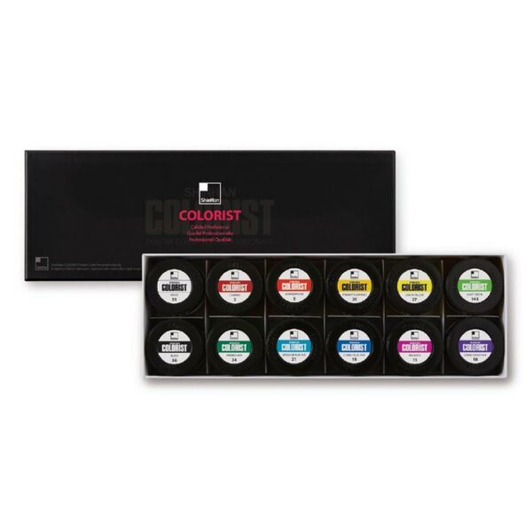 ShinHan Professional COLORIST Poster Color 40ml Tube & Jar Set of 12 - Retail Maharaj