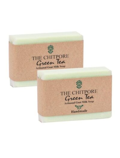 Set of 2 Goat Milk Soaps – Green Tea (100g each) - Retail Maharaj