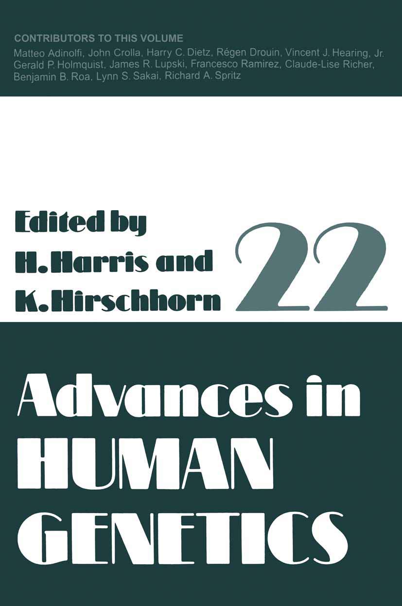ADVANCES IN HUMAN GENETICS, VOL 22 - Retail Maharaj