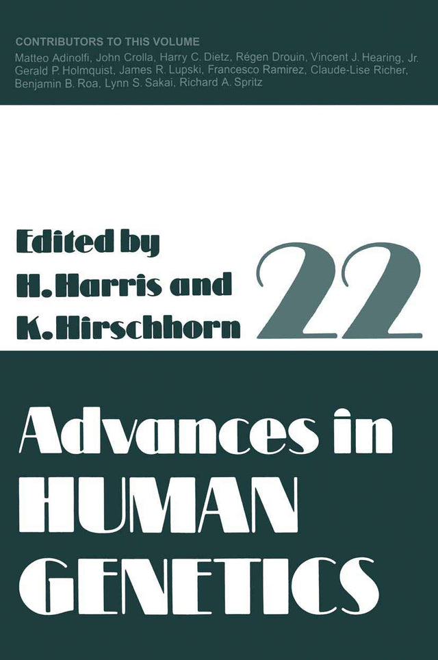 ADVANCES IN HUMAN GENETICS, VOL 22 - Retail Maharaj