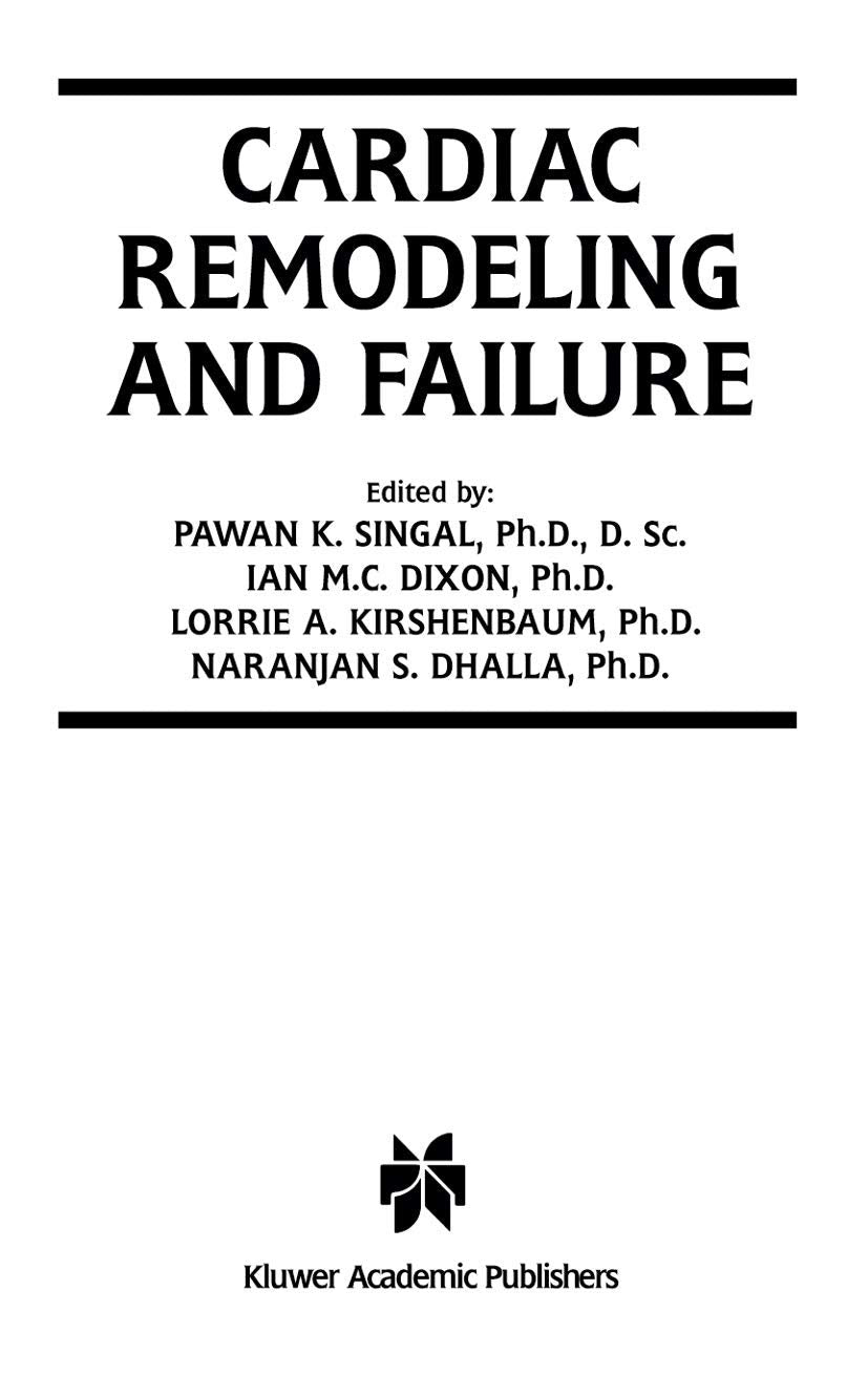 Cardiac Remodeling and Failure: 5 (Progress in Experimental Cardiology) - Retail Maharaj