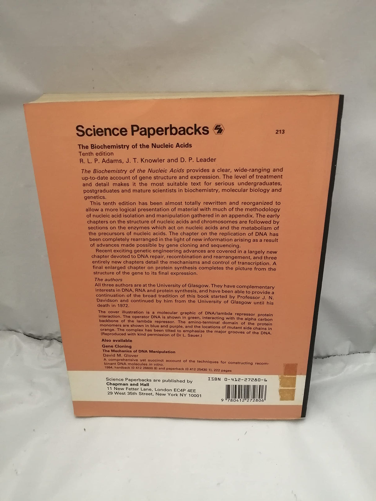 The Biochemistry of the Nucleic Acids - Retail Maharaj