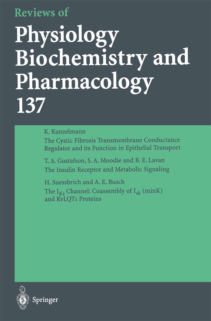 Reviews of Physiology, Biochemistry and Pharmacology: 137 - Retail Maharaj