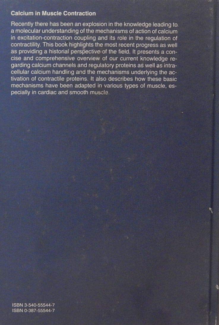 Calcium in Muscle Contraction: Cellular and Molecular Physiology - Retail Maharaj