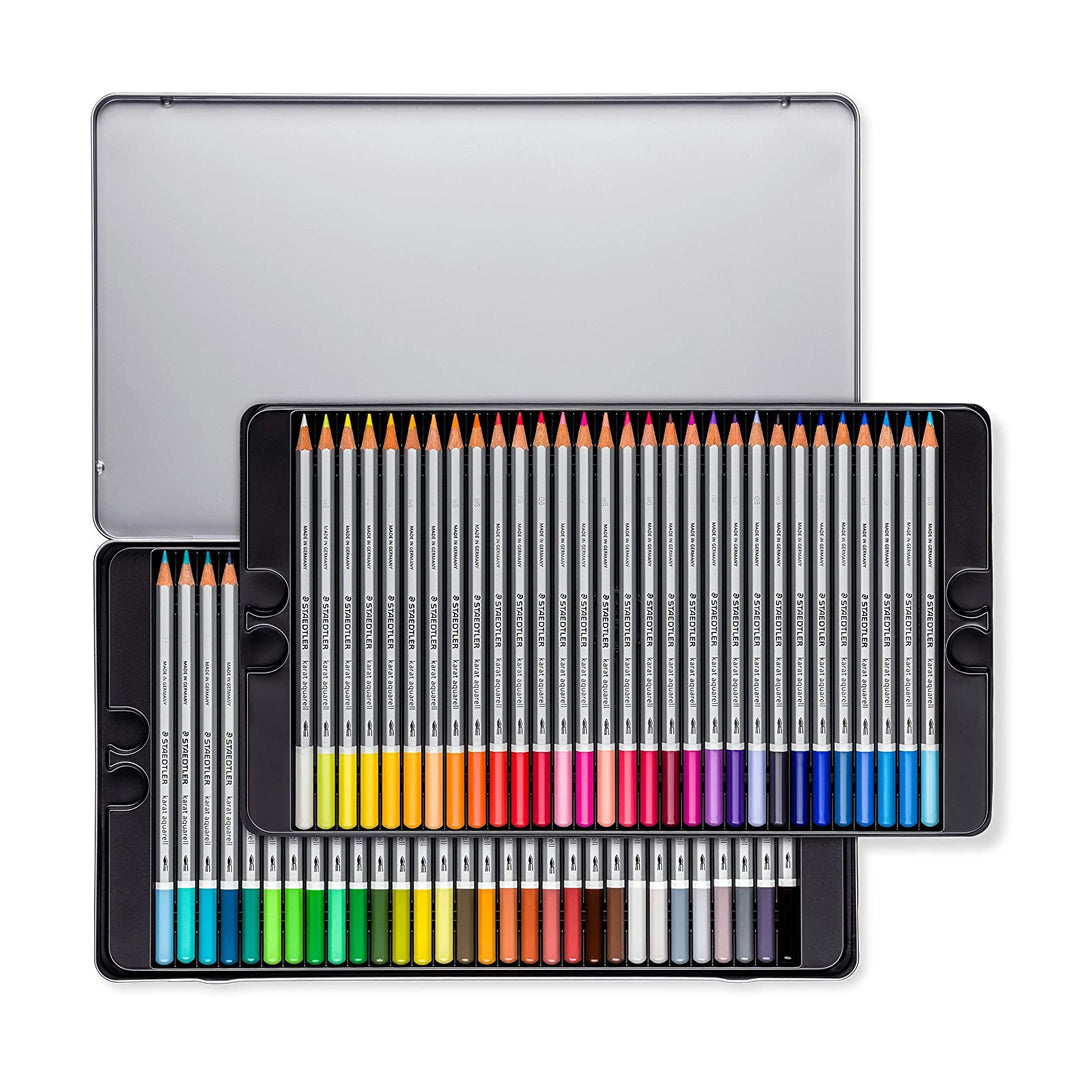 Staedtler Karat Aquarell Watercolor Pencils Professional Set of 60 Colours - Retail Maharaj