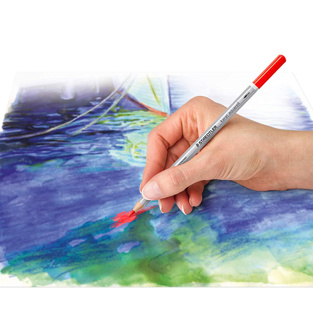 Staedtler Karat Aquarell Watercolor Pencils Professional Set of 60 Colours - Retail Maharaj
