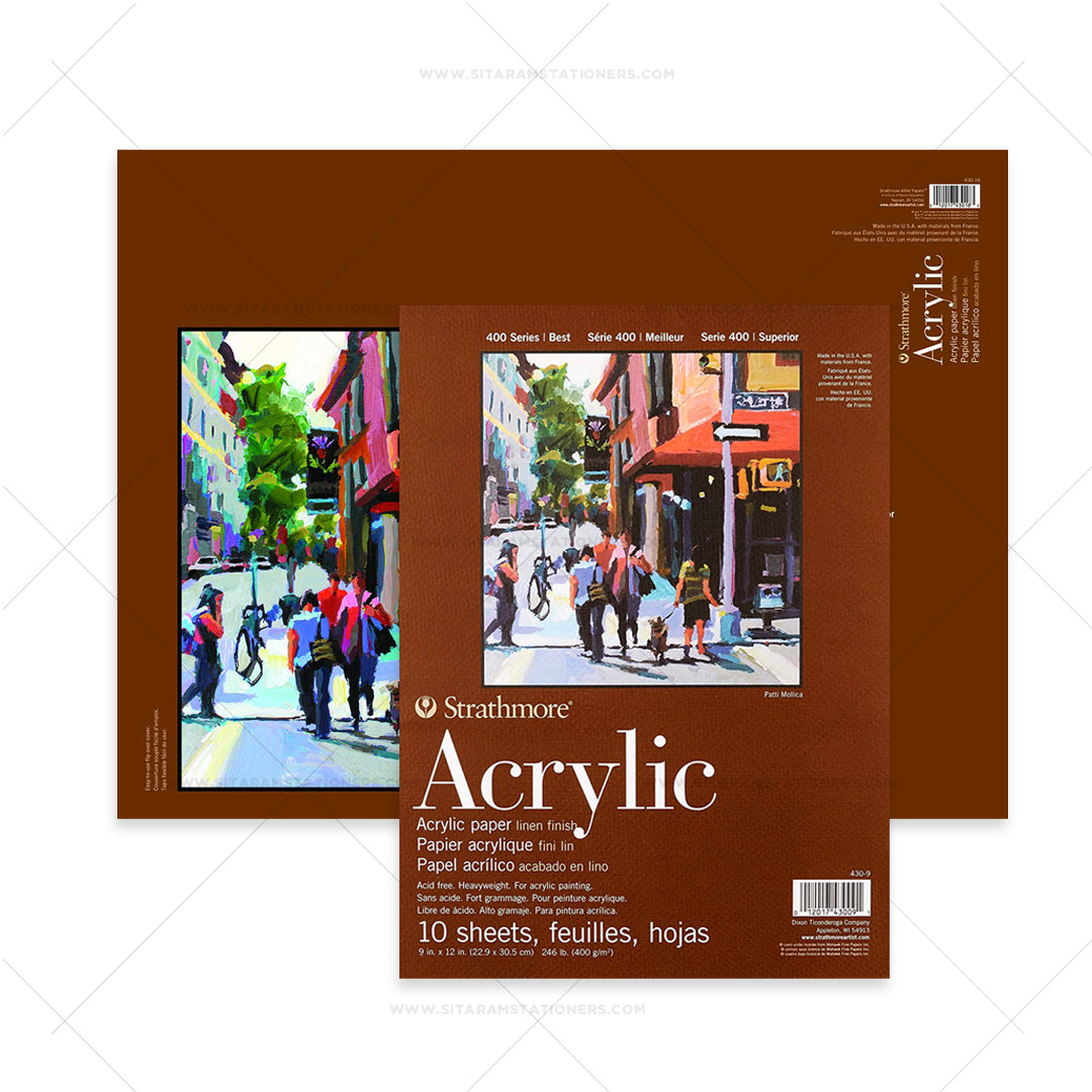 Strathmore 400 Series Heavyweight Linen Acrylic Painting Pad 400 GSM