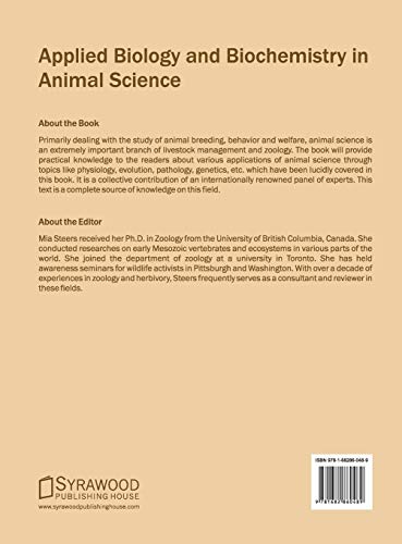 Applied Biology and Biochemistry in Animal Science - Retail Maharaj