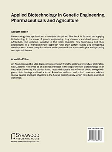 Applied Biotechnology in Genetic Engineering, Pharmaceuticals and Agriculture - Retail Maharaj