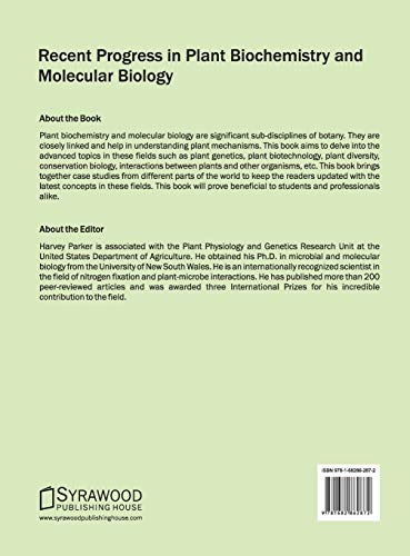 Recent Progress in Plant Biochemistry and Molecular Biology - Retail Maharaj