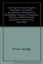 An Inquiry Concerning the Population of Nations: Containing a Refutation of Mr.Malthus's Essay on Population (Works on Malthus & the population controversy, 1803-1830) - Retail Maharaj