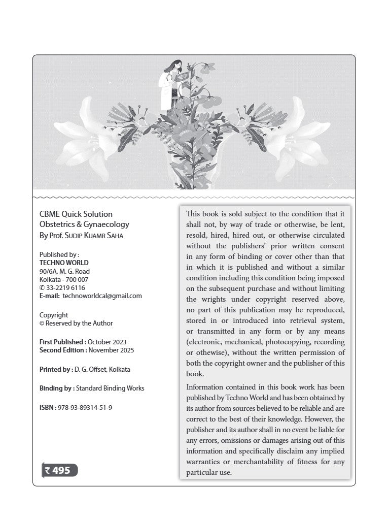 CBME Quick Solution Obstetrics & Gynaecology With Practical (English Version) 2nd Edition
