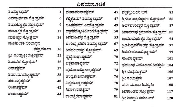 Sri Shiva Stotramala (Kannada)