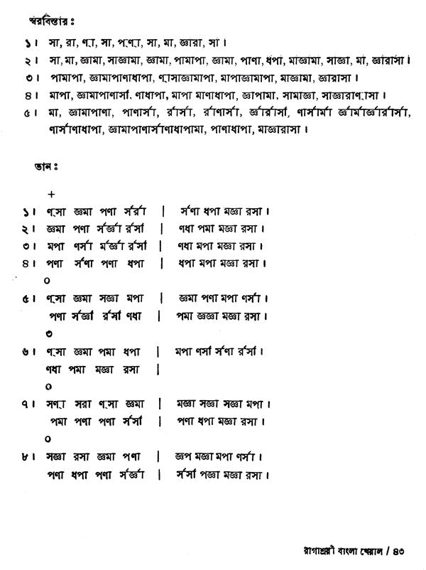 Shri Ranjanee - Ragashrayee Bangla Khayal,With Notations in Bengali (Set of 2 Volumes) (With Notations) - Retail Maharaj