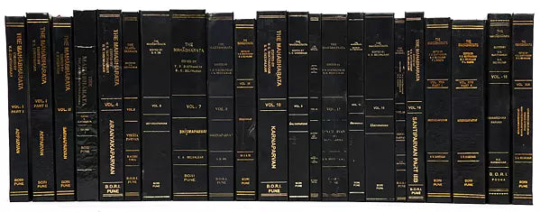 Mahabharata- The Critical Edition (Set of 19 Volumes in 22 Books) - Retail Maharaj