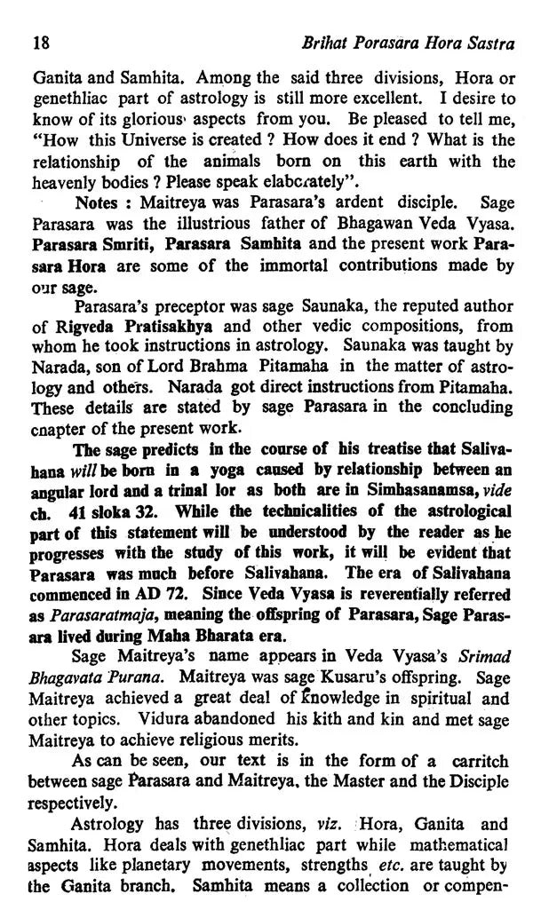बृहत् पाराशर होरा शास्त्रम्- Brihat Parasara Hora Shastra of Maharshi Parasara (Set of 2 Volumes) - Retail Maharaj