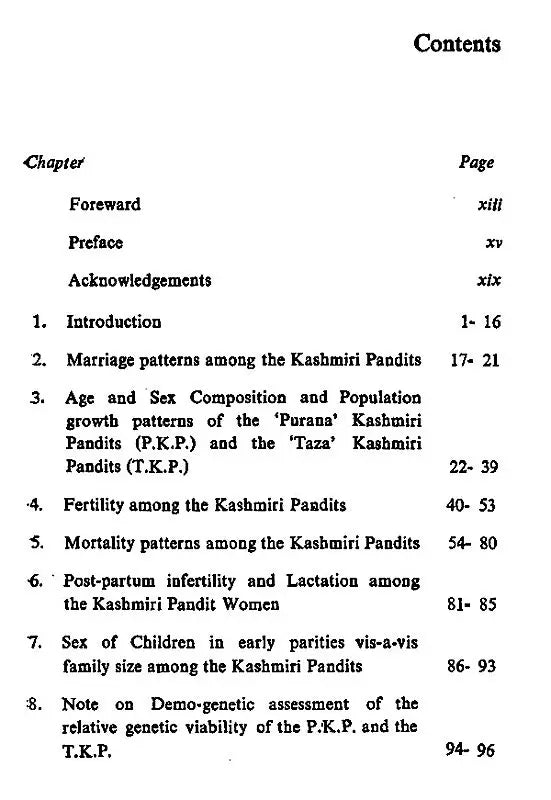 Kashmiri Pandits and Their Diversity (A Socio-Demo-Genetic Profile) - Retail Maharaj