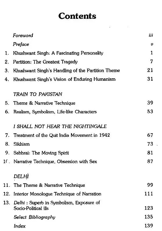 Khushwant Singh a Critcal Study of His Novels - Retail Maharaj