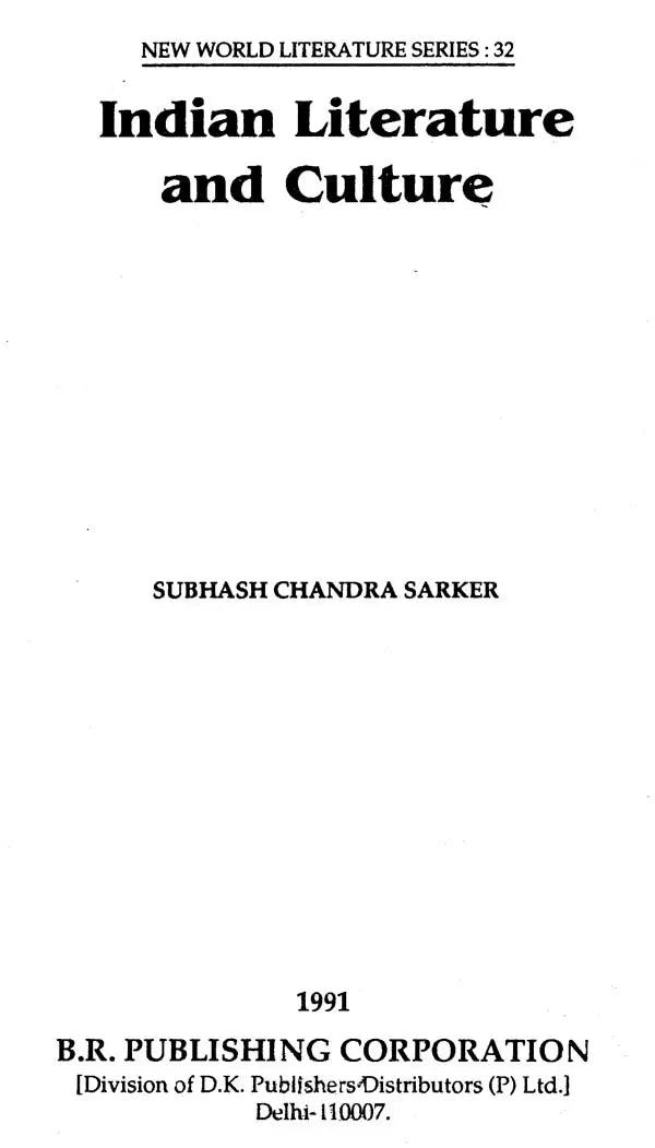 Indian Literature and Culture - Retail Maharaj