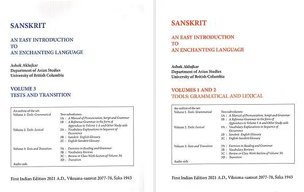 Sanskrit- An Easy Introduction To An Enchanting Language- Tools Grammatical and Lexical, Text and Transition (Set of 2 Volumes) - Retail Maharaj