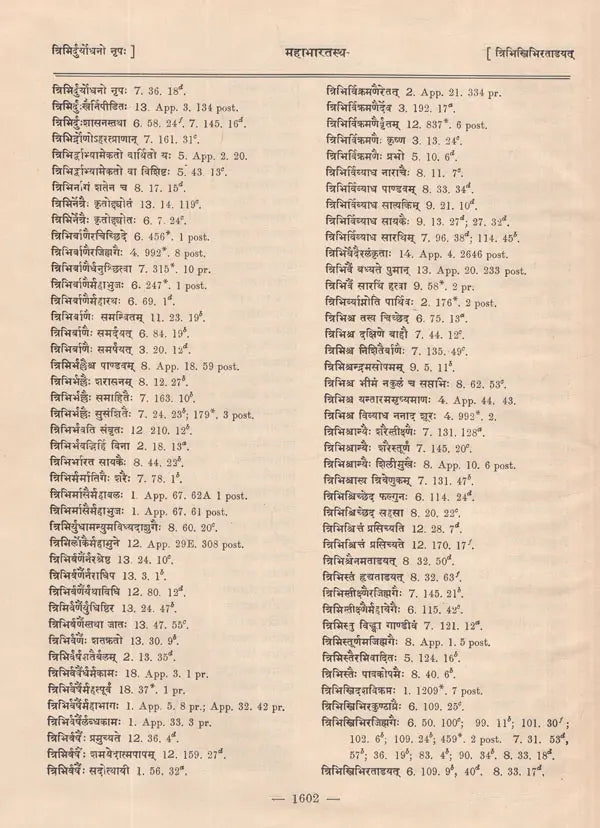 महाभारतस्थ- श्लोक पाद सूची- The Pratika- Index of The Mahabharata- Being a Comprehensive Index of Verse-Quarters Occurring in The Critical Edition of The Mahabharata (An Old and Rare Book in Set of 6 Volumes) - Retail Maharaj