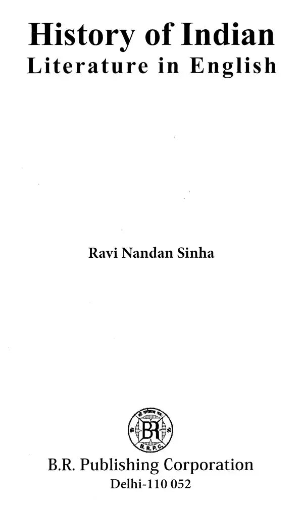 History of Indian Literature in English - Retail Maharaj