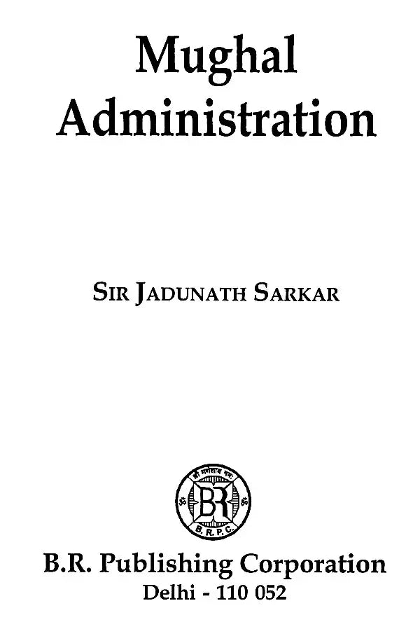 Mughal Administration - Retail Maharaj