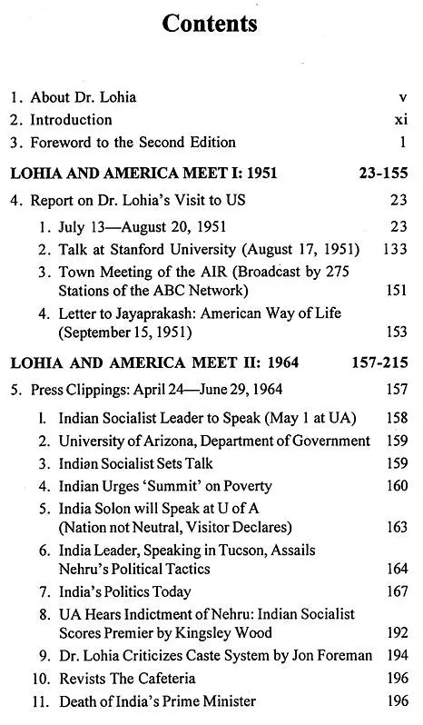 Lohia and America Meet 1951 & 1964 - Retail Maharaj