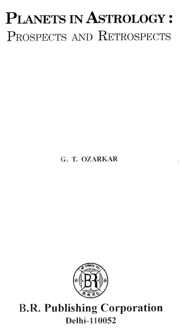 Planets In Astrology Prospects And Retrospects - Retail Maharaj