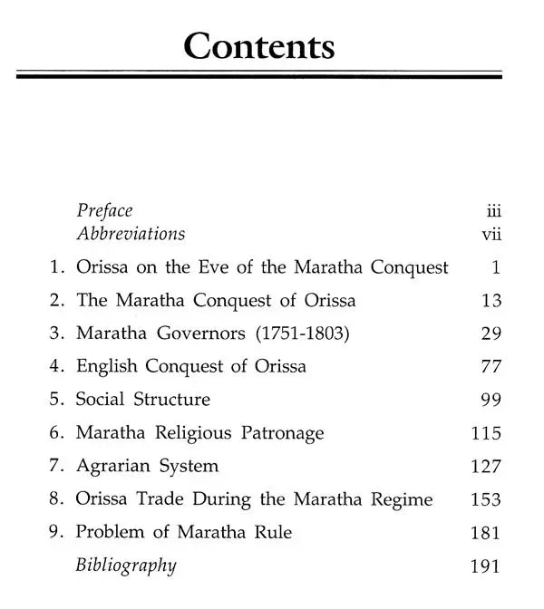Orissa Under Maratha Regime (1751-1803 A.D.) - Retail Maharaj