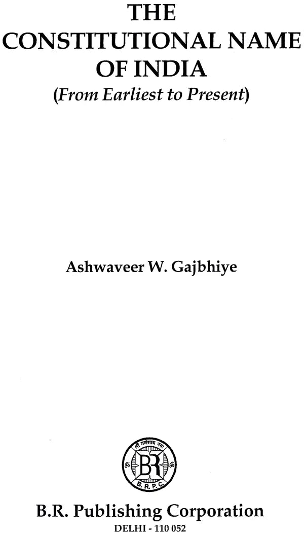 The Constitutional Name of India (From Earliest to Present) - Retail Maharaj