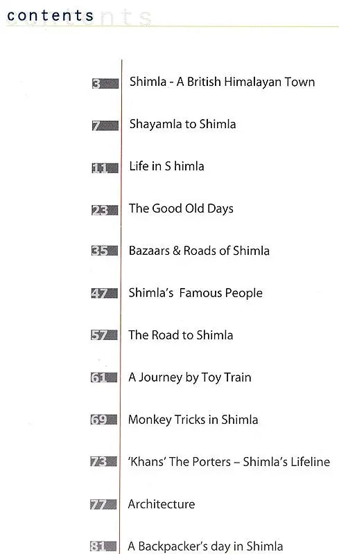 Shimla A British Himalayan Town - Retail Maharaj