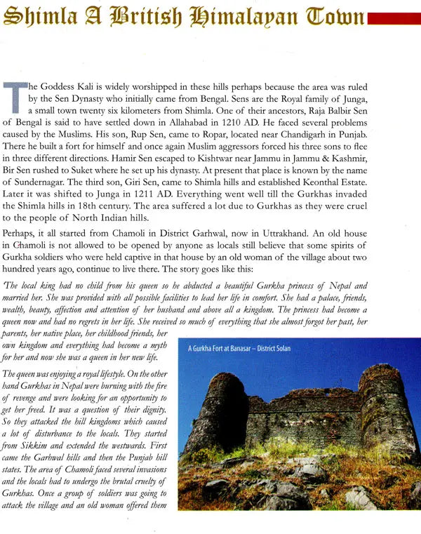 Shimla A British Himalayan Town - Retail Maharaj