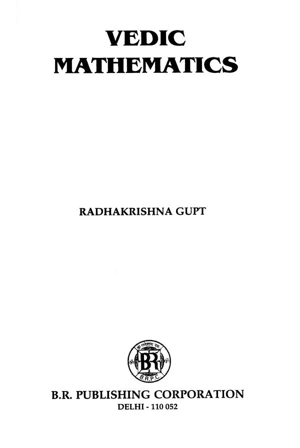 Vedic Mathematics - Retail Maharaj