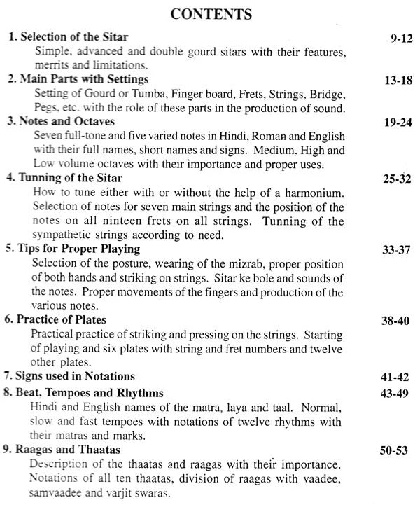 Learn How to Play Sitar- With Notations (Sitar Vadan Course) - Retail Maharaj