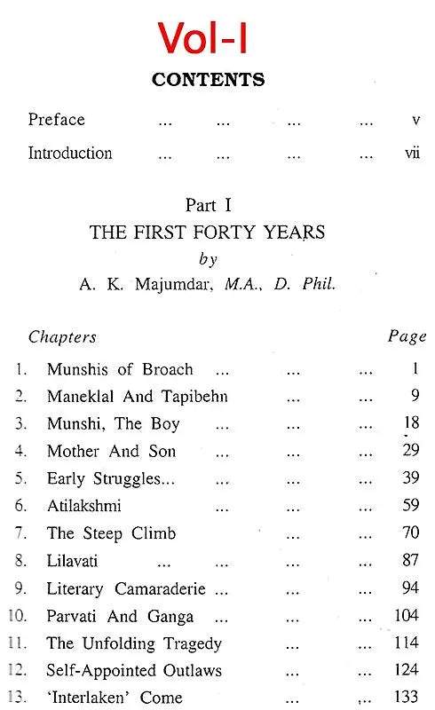 Munshi- His Art and Work in Set of 4 Volumes (An Old and Rare Set) - Retail Maharaj