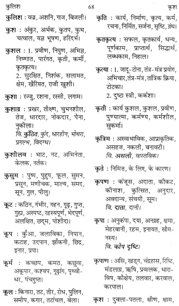 पर्यायवाची और विलोम शब्दकोश: Synonyms and Antonyms Dictionary - Retail Maharaj