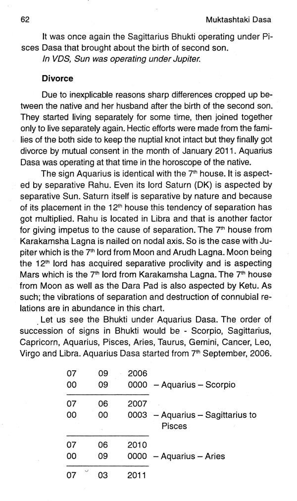 Muktashtaki Dasa - (Astakavarga Based on Rasi Dasa) - Retail Maharaj