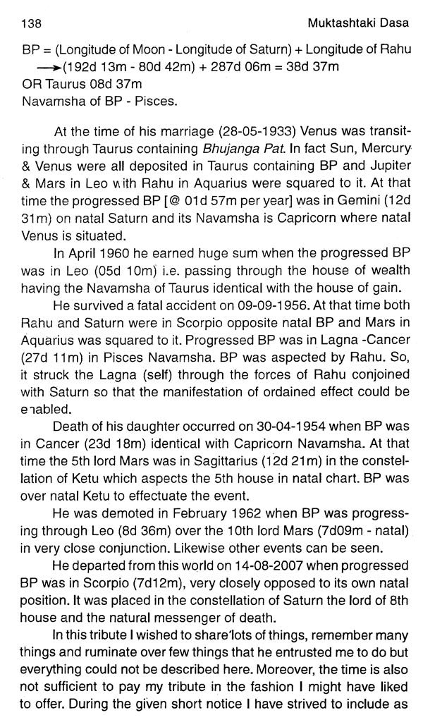 Muktashtaki Dasa - (Astakavarga Based on Rasi Dasa) - Retail Maharaj