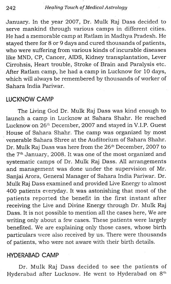 Healing Touch of Medical Astrology (Case Studies in Curing the Incurable) - Retail Maharaj