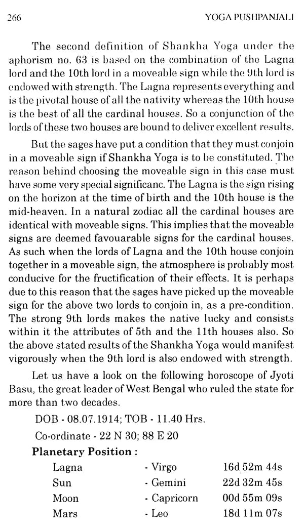 Yoga Pushpanjali (A Treatise on Astrological Combinations) - Retail Maharaj