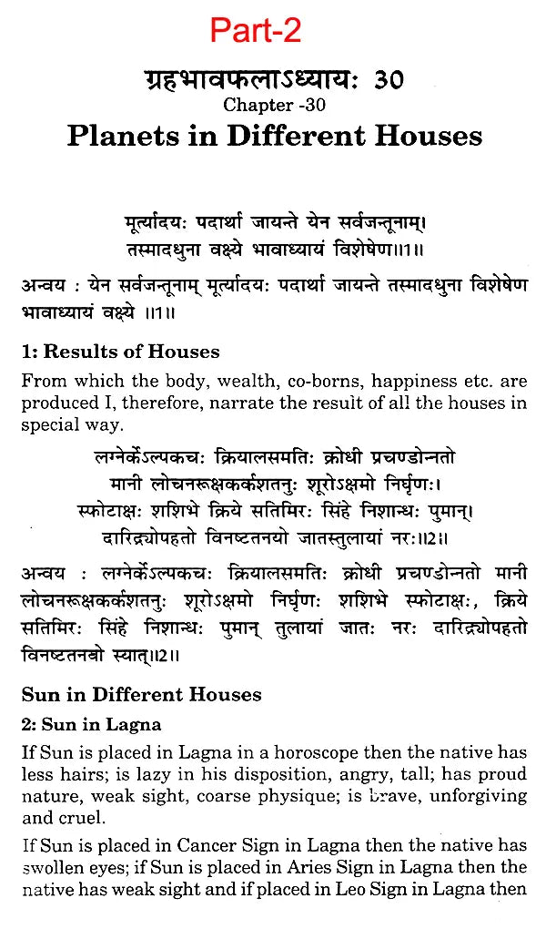 Saravali - An Extraordinary Treatise on Astrology - Retail Maharaj