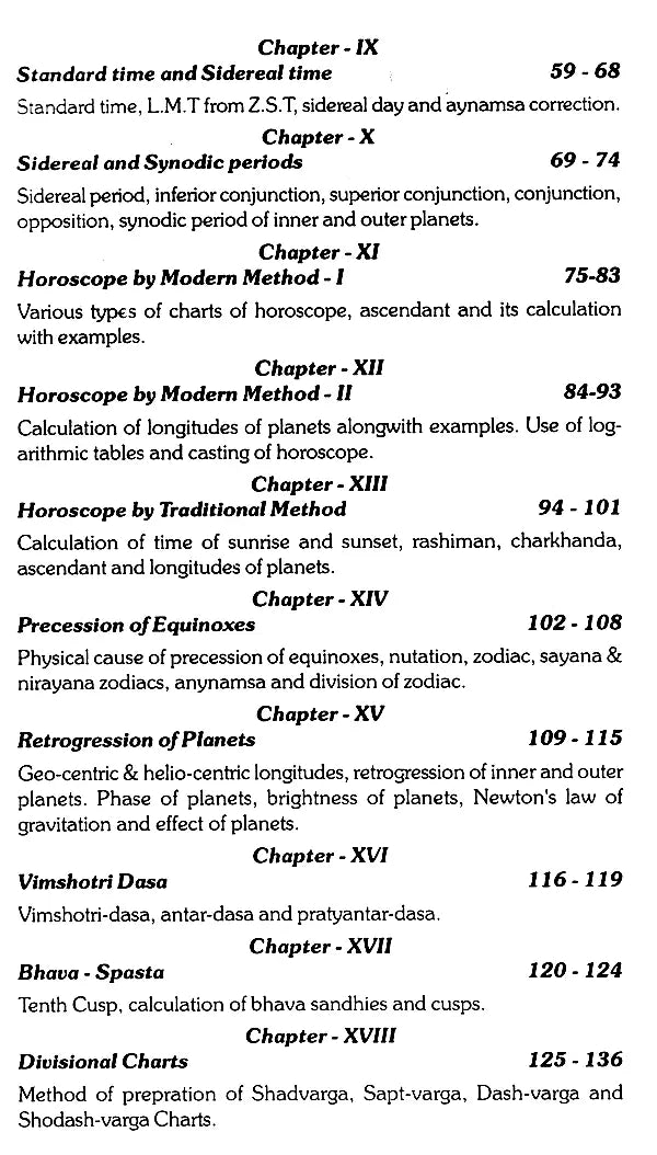 Elements of Astronomy and Astrological Calculations - Retail Maharaj