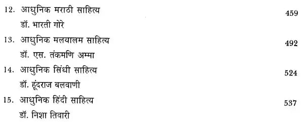 आधुनिक भारतीय साहित्य: Adhunik Bhartiya Sahitya - Retail Maharaj