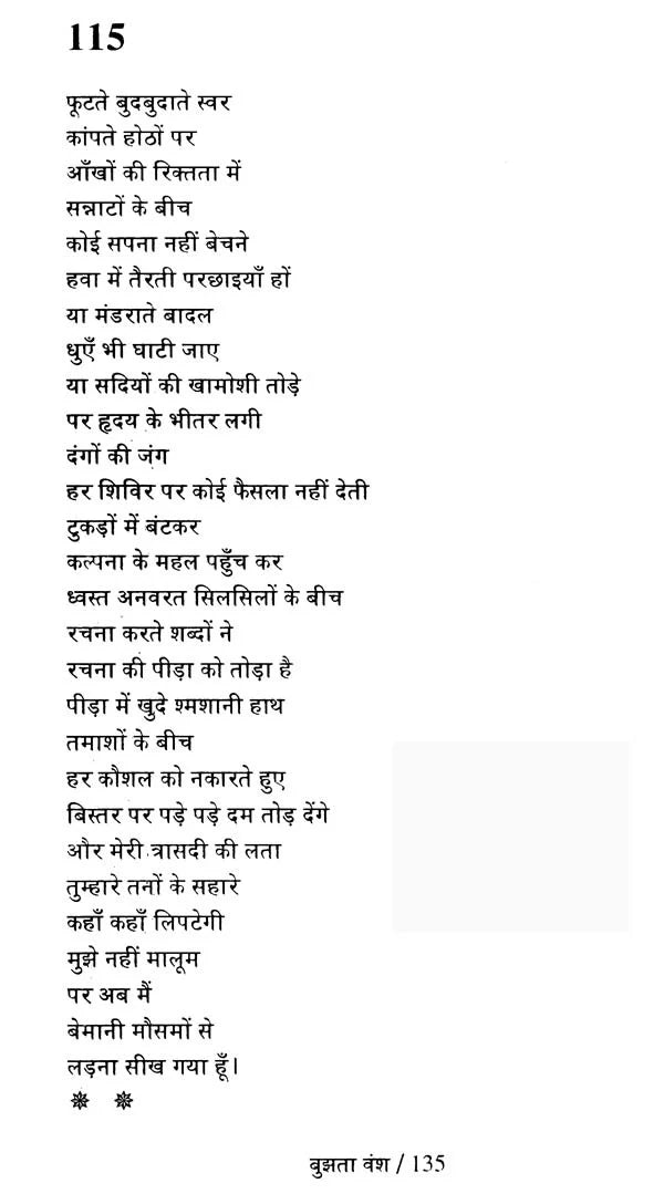 बुझता वंश- Bujhta Vansh (Collection of Hindi Poetry) - Retail Maharaj