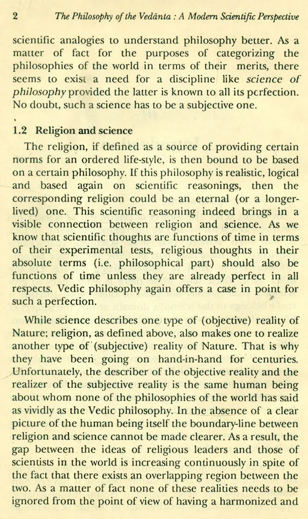 The Philosophy of the Vedanta: A Modern Scientific Perspective: No. 179 (Sri Garib Dass Oriental S.) - Retail Maharaj