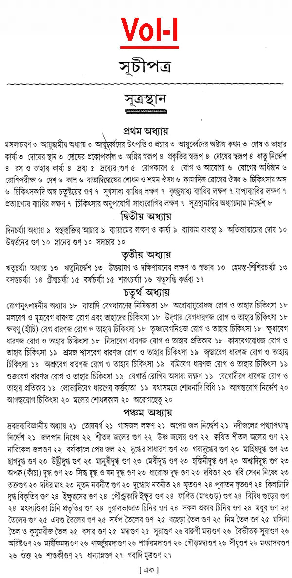 Ashtangahridaya in Bengali (Set of 2 Volumes) - Retail Maharaj