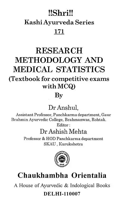 Research Methodology and Medical Statistics (Textbook for Competitive Exams with MCQ) - Retail Maharaj