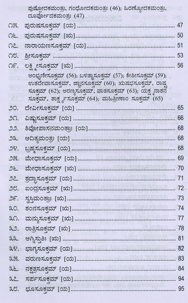 ಮಂತ್ರಮಂಜರೀ- Mantra Manjari: Selected Mantras from Rgveda & Yajurveda (Kannada)